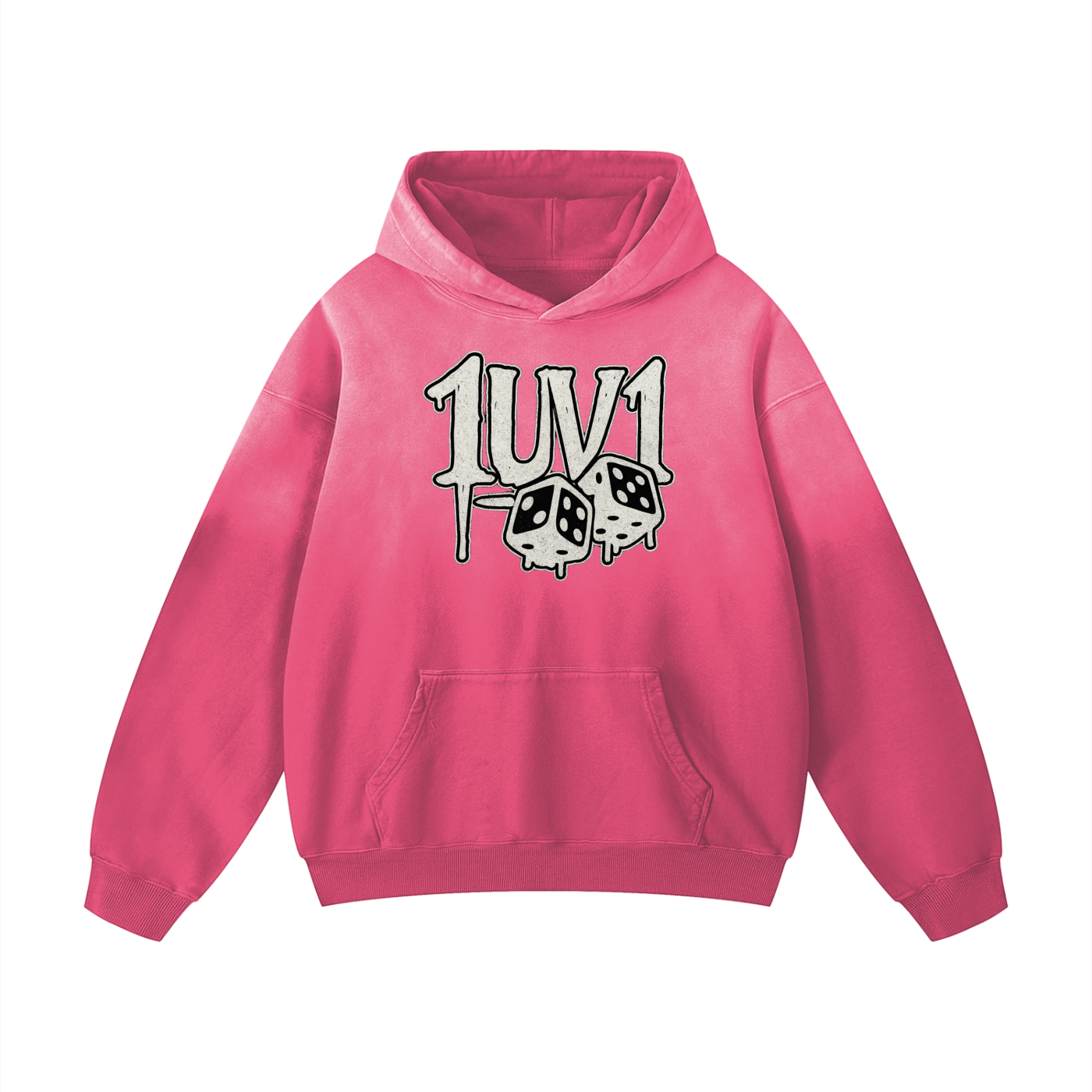 “1UV1” Sunfade Oversized Hoodie