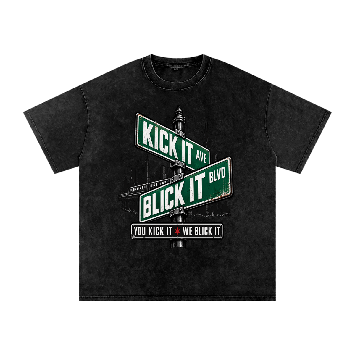 IAMNOTU "YKWB" Snow Washed T-Shirt