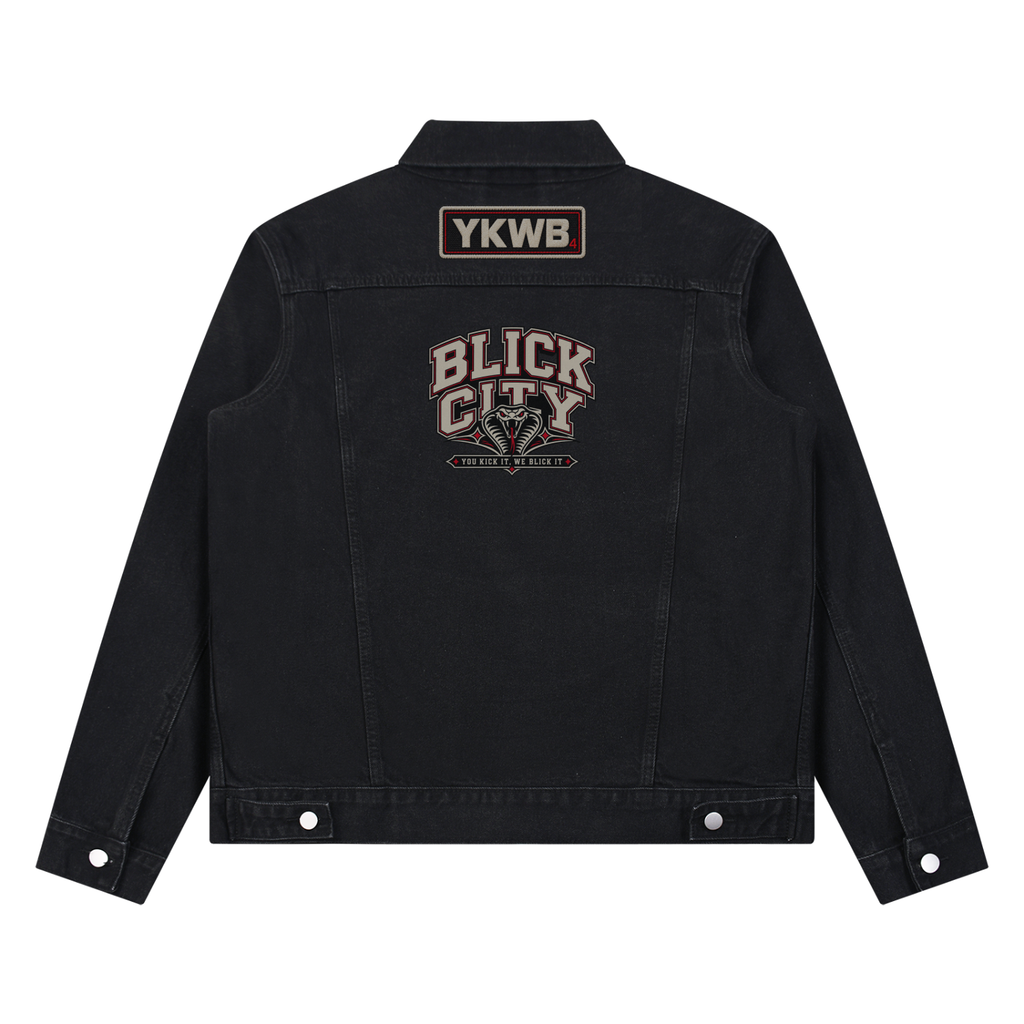 IAMNOTU "YKWB" Unisex Vintage Denim Jacket