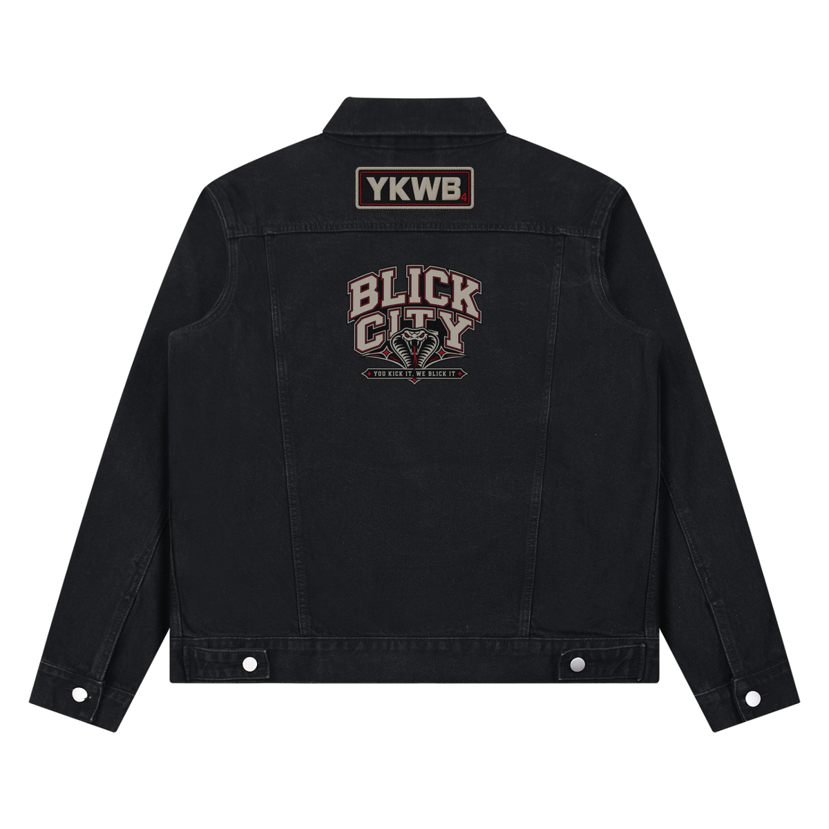 IAMNOTU "YKWB" Unisex Vintage Denim Jacket