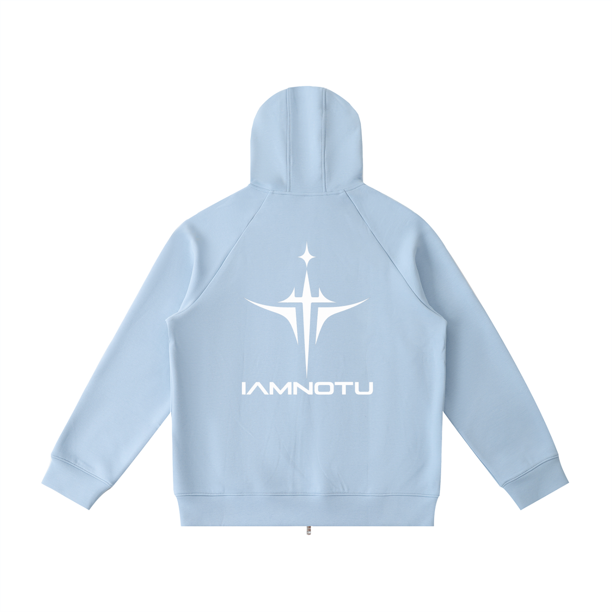 IAMNOTU "NO HALO" Unisex Heavyweight Zip Hoodie