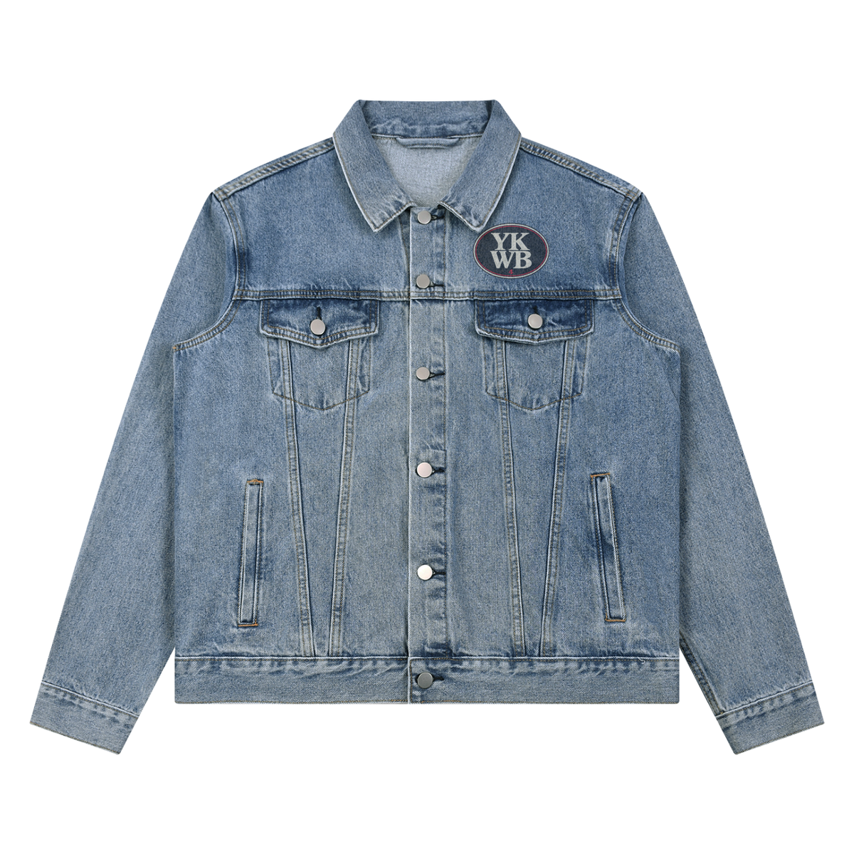 IAMNOTU "YKWB" Unisex Vintage Denim Jacket