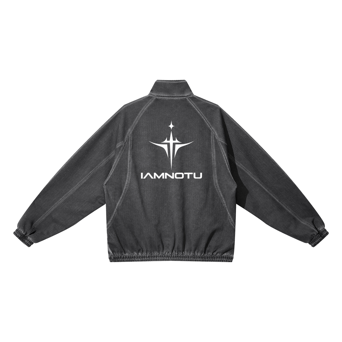 IAMNOTU "NO HALO" Unisex Full Zip Mesh Jacket