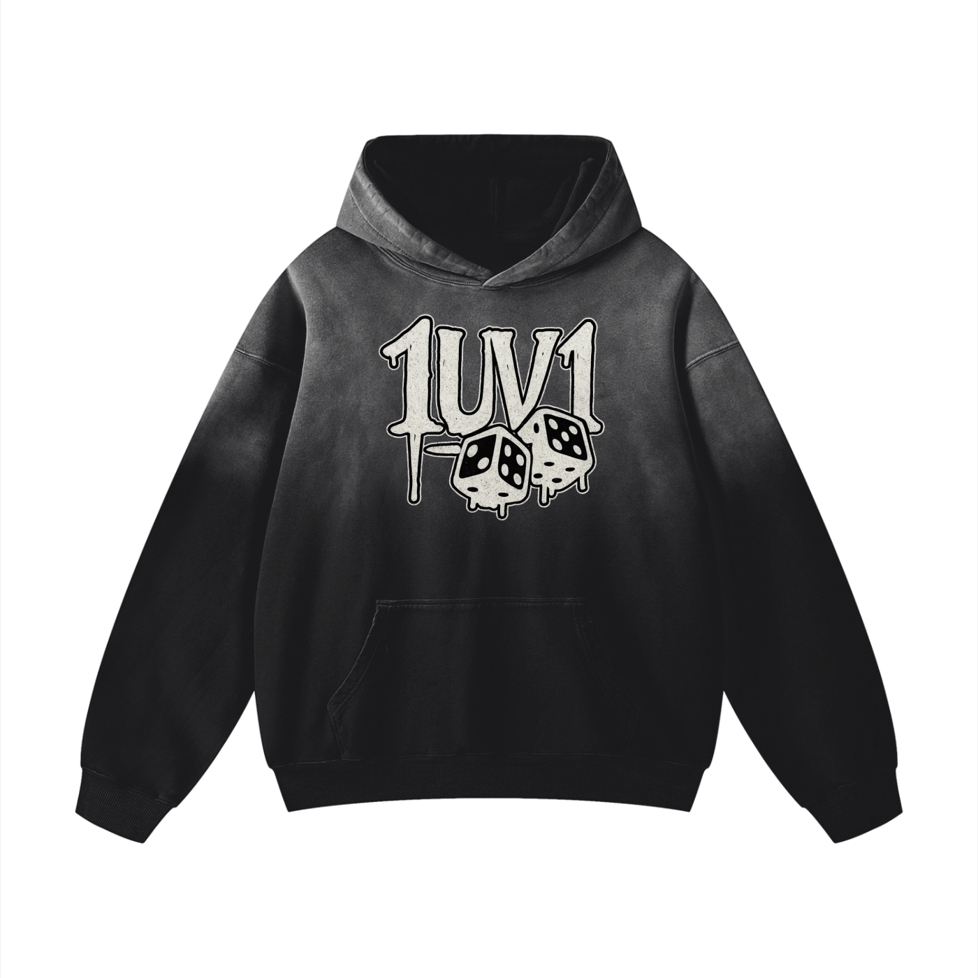 “1UV1” Sunfade Oversized Hoodie
