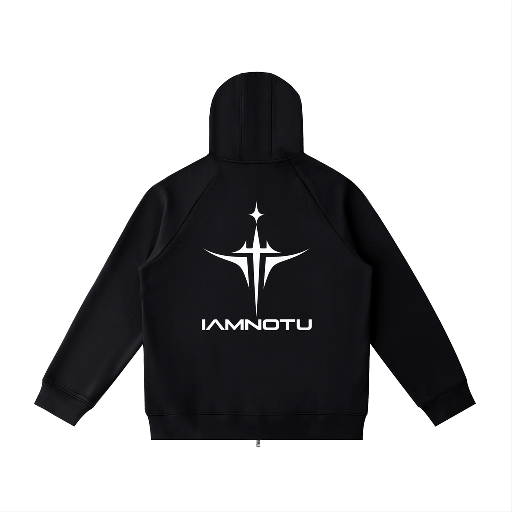 IAMNOTU "NO HALO" Unisex Heavyweight Zip Hoodie
