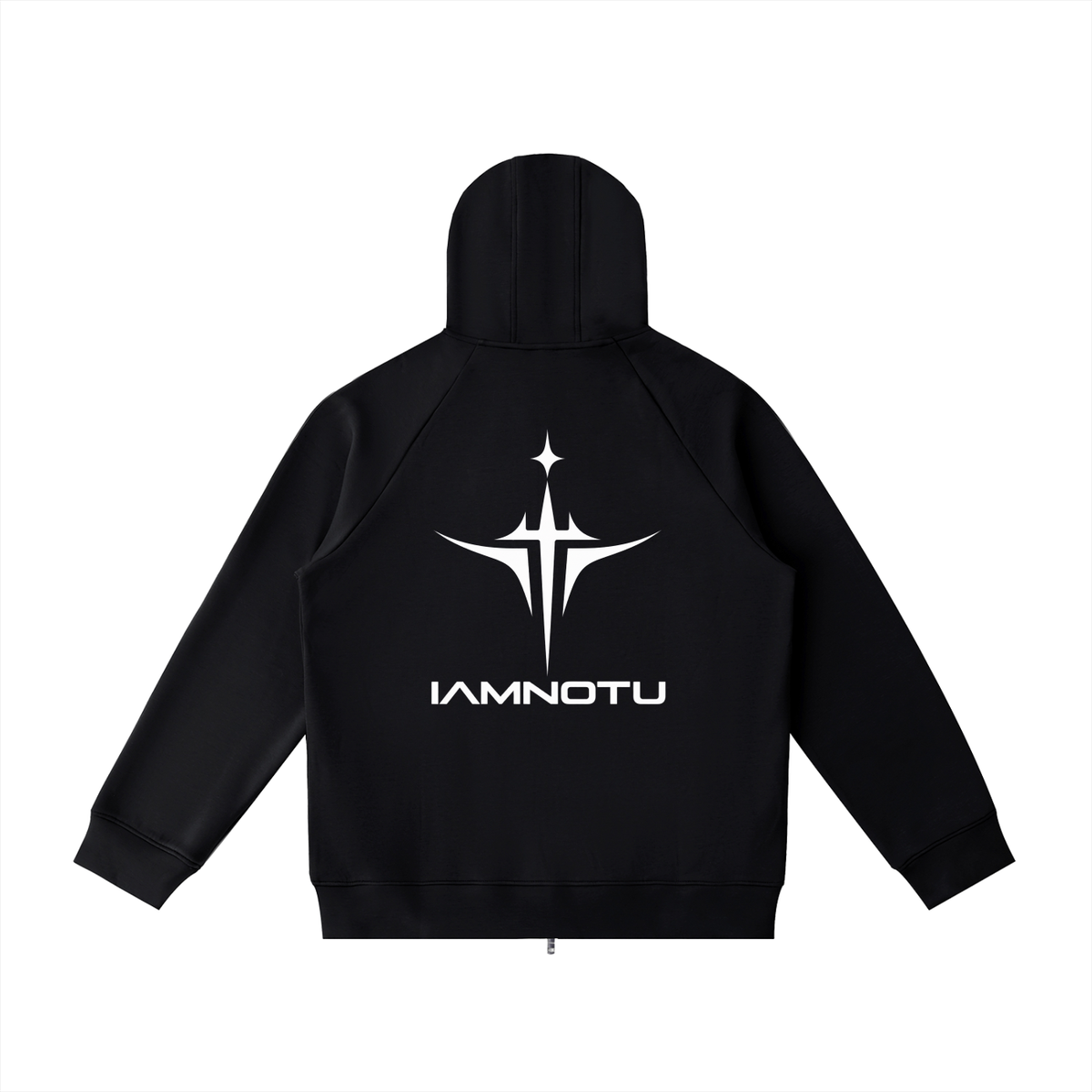 IAMNOTU "NO HALO" Unisex Heavyweight Zip Hoodie