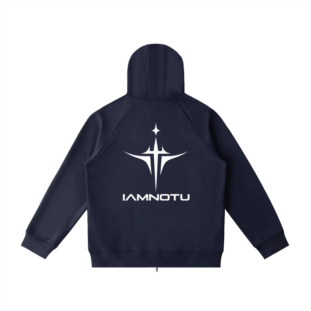 IAMNOTU "NO HALO" Unisex Heavyweight Zip Hoodie