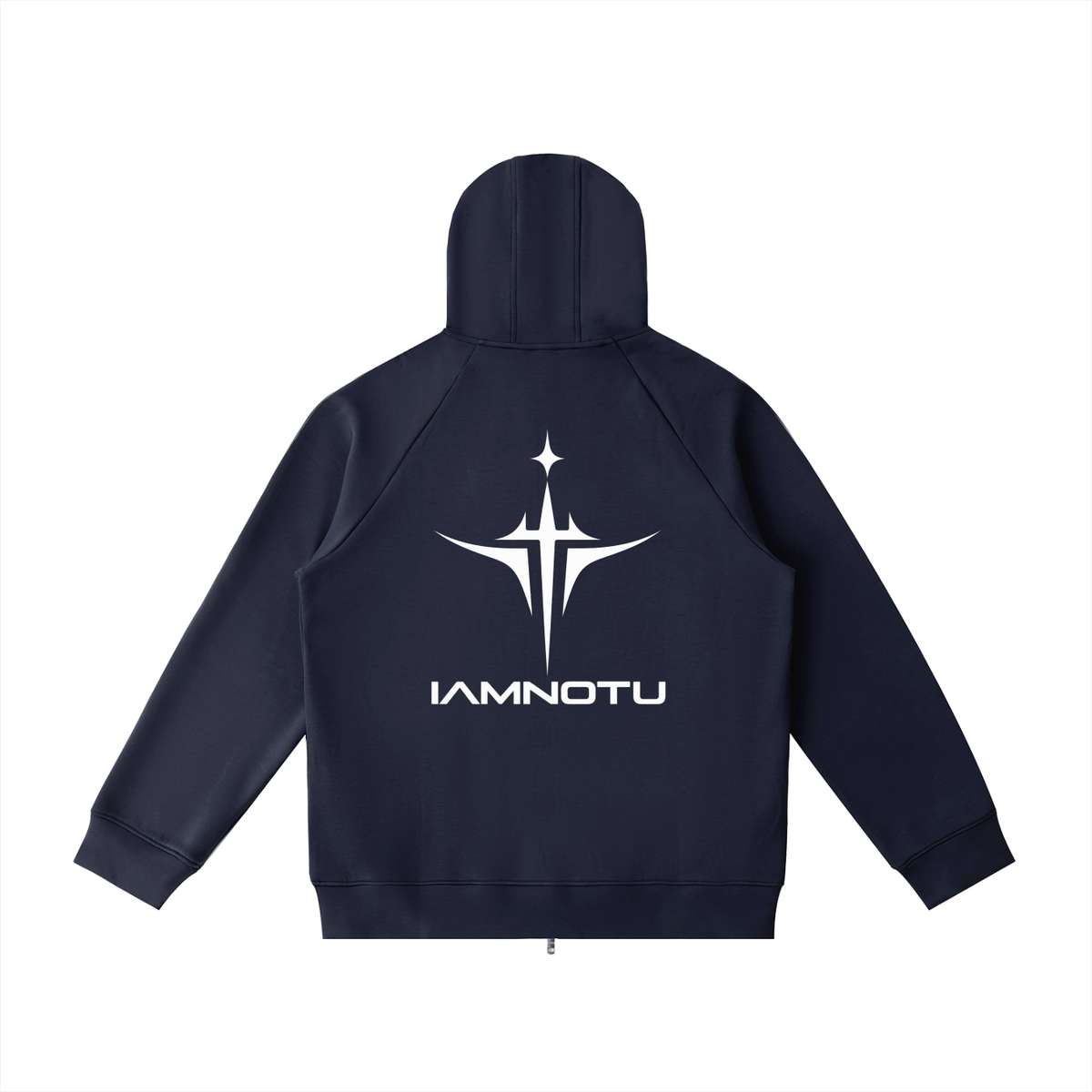 IAMNOTU "NO HALO" Unisex Heavyweight Zip Hoodie