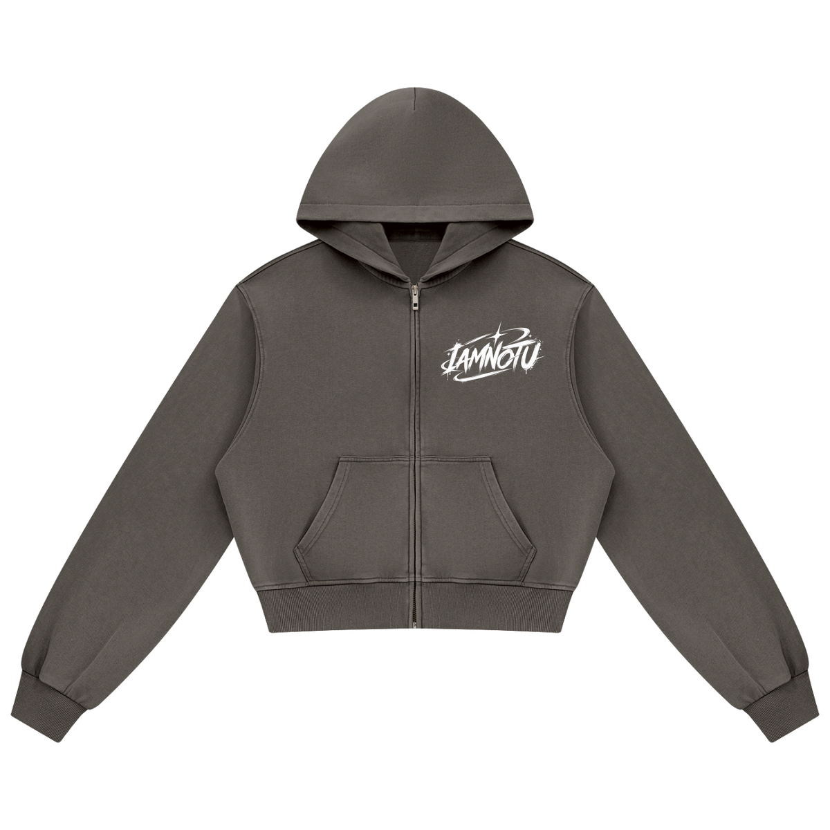 IAMNOTU "NO HALO" Women's Mineral Wash Hoodie