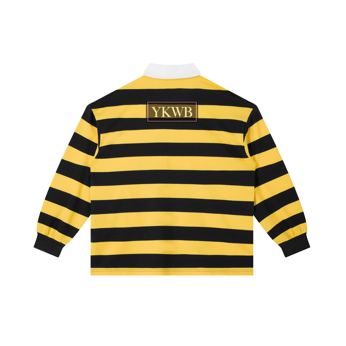 IAMNOTU "YKWB" Stripe Polo Shirt