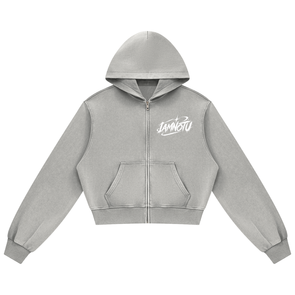 IAMNOTU "NO HALO" Women's Mineral Wash Hoodie