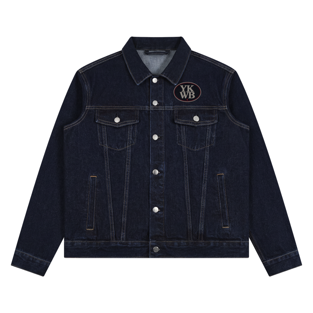 IAMNOTU "YKWB" Unisex Vintage Denim Jacket