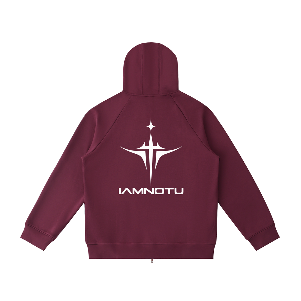 IAMNOTU "NO HALO" Unisex Heavyweight Zip Hoodie