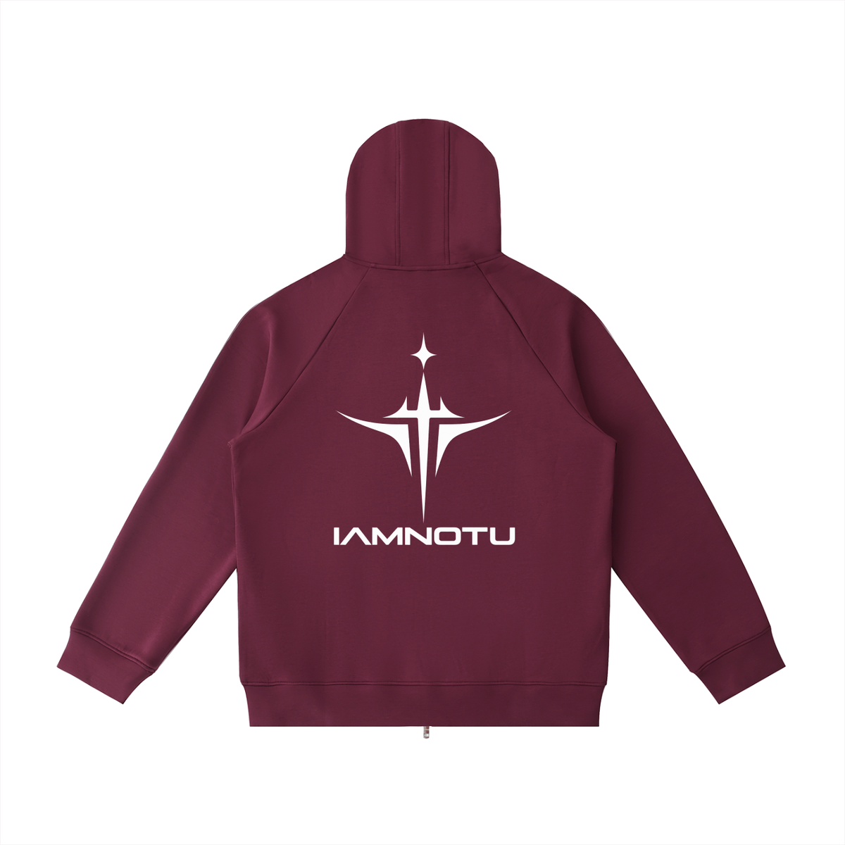 IAMNOTU "NO HALO" Unisex Heavyweight Zip Hoodie