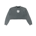 IAMNOTU "ODD STANDARD" Snow Washed Cropped Sweatshirt