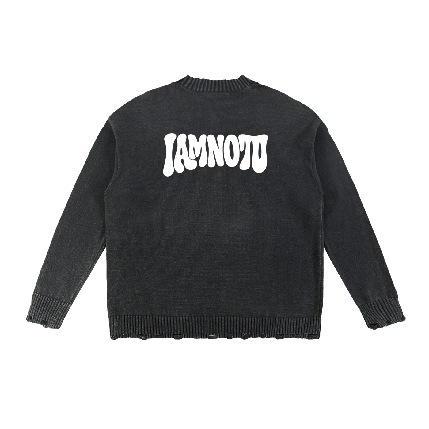 “IAMNOTU” Vintage Washed Sweater