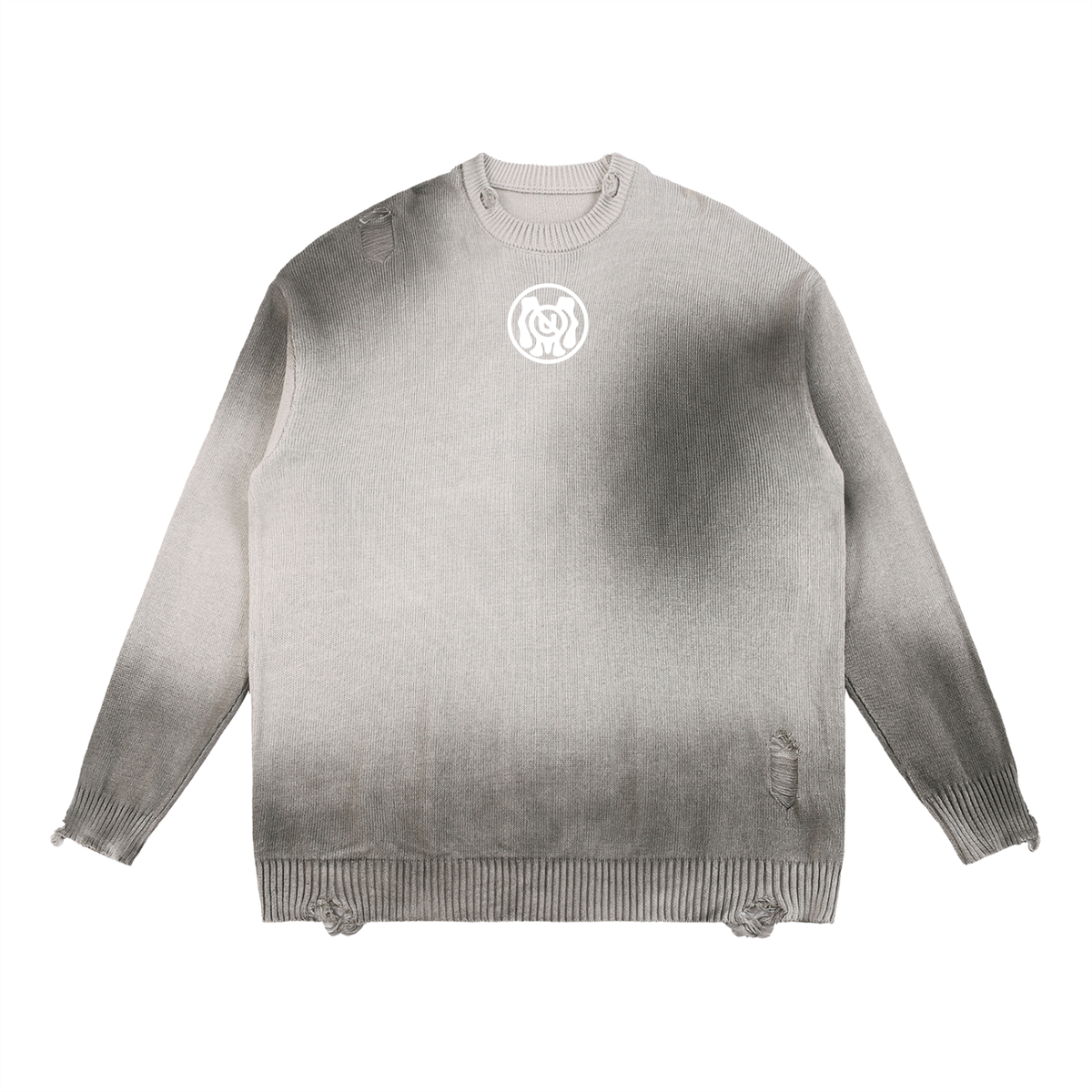 IAMNOTU "ODD STANDARD" Sun Fade Distressed Crewneck