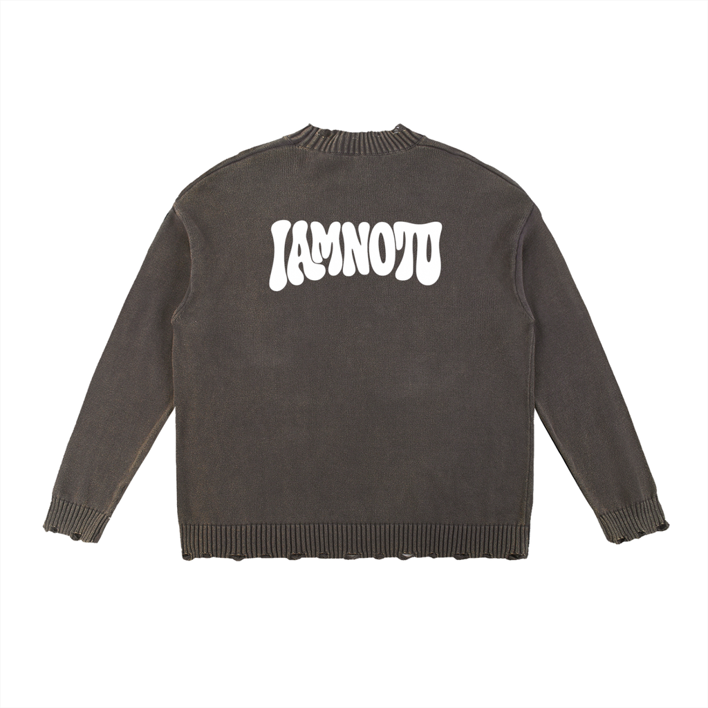 IAMNOTU "ODD STANDARD" Vintage Washed Sweater