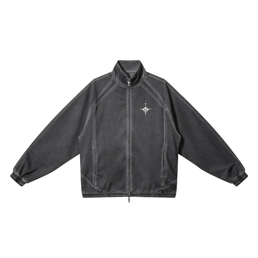 IAMNOTU "NO HALO" Unisex Full Zip Mesh Jacket