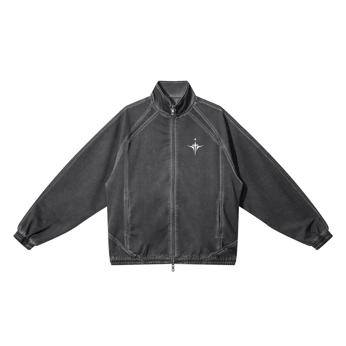IAMNOTU "NO HALO" Unisex Full Zip Mesh Jacket