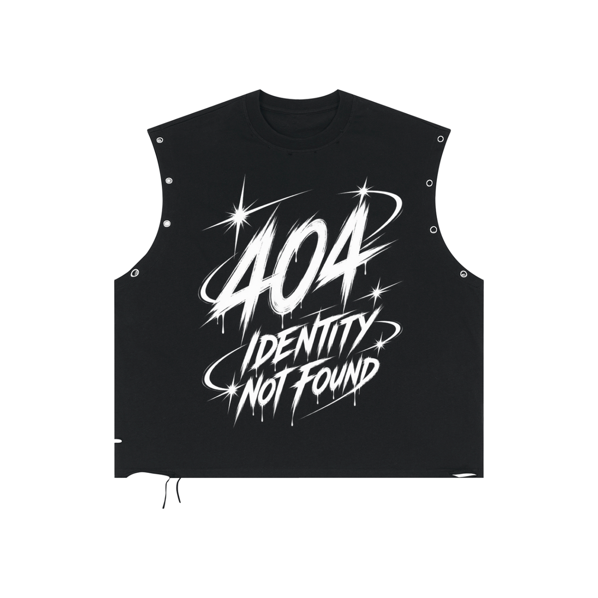 IAMNOTU "STATIC THEORY" Distressed Tank Top
