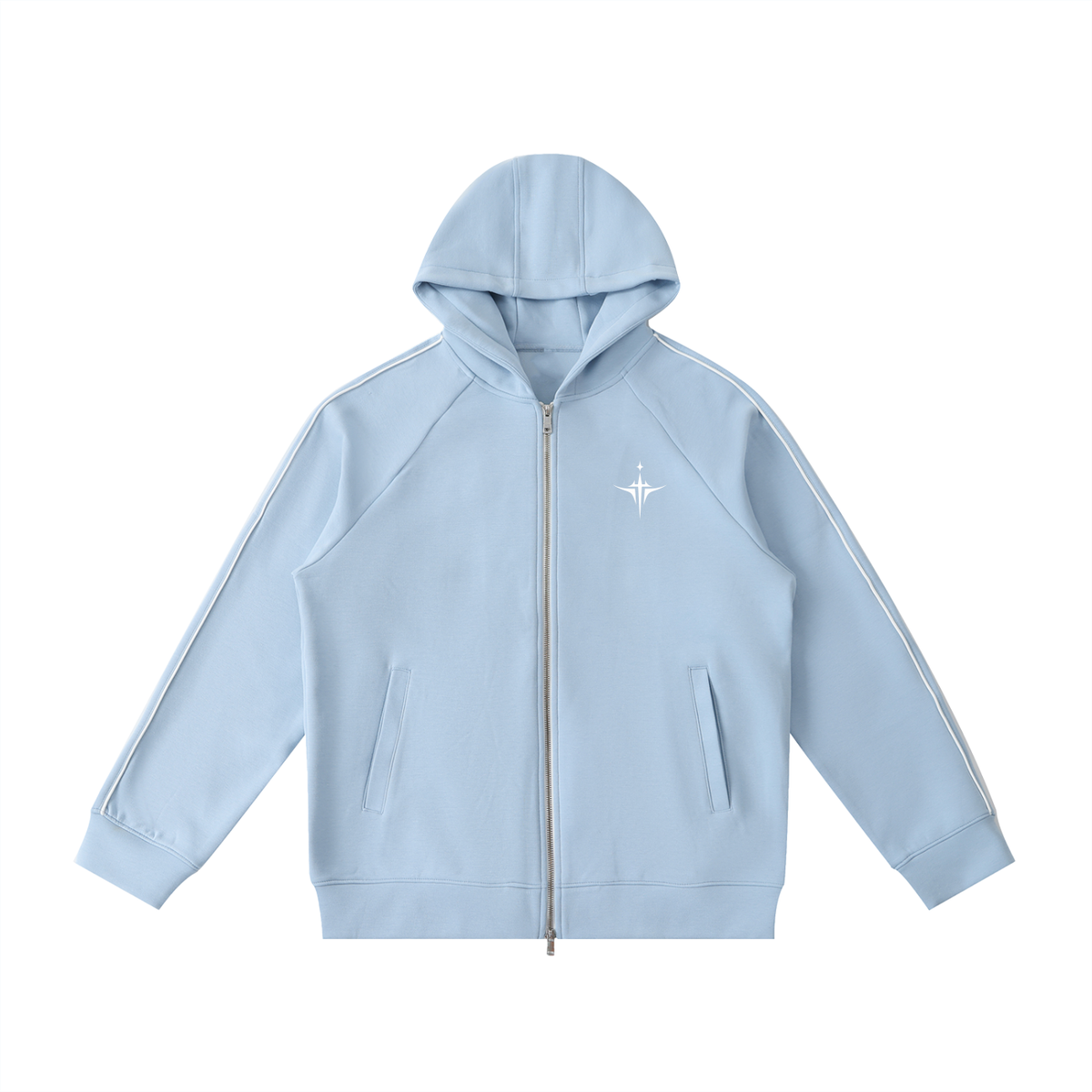 IAMNOTU "NO HALO" Unisex Heavyweight Zip Hoodie