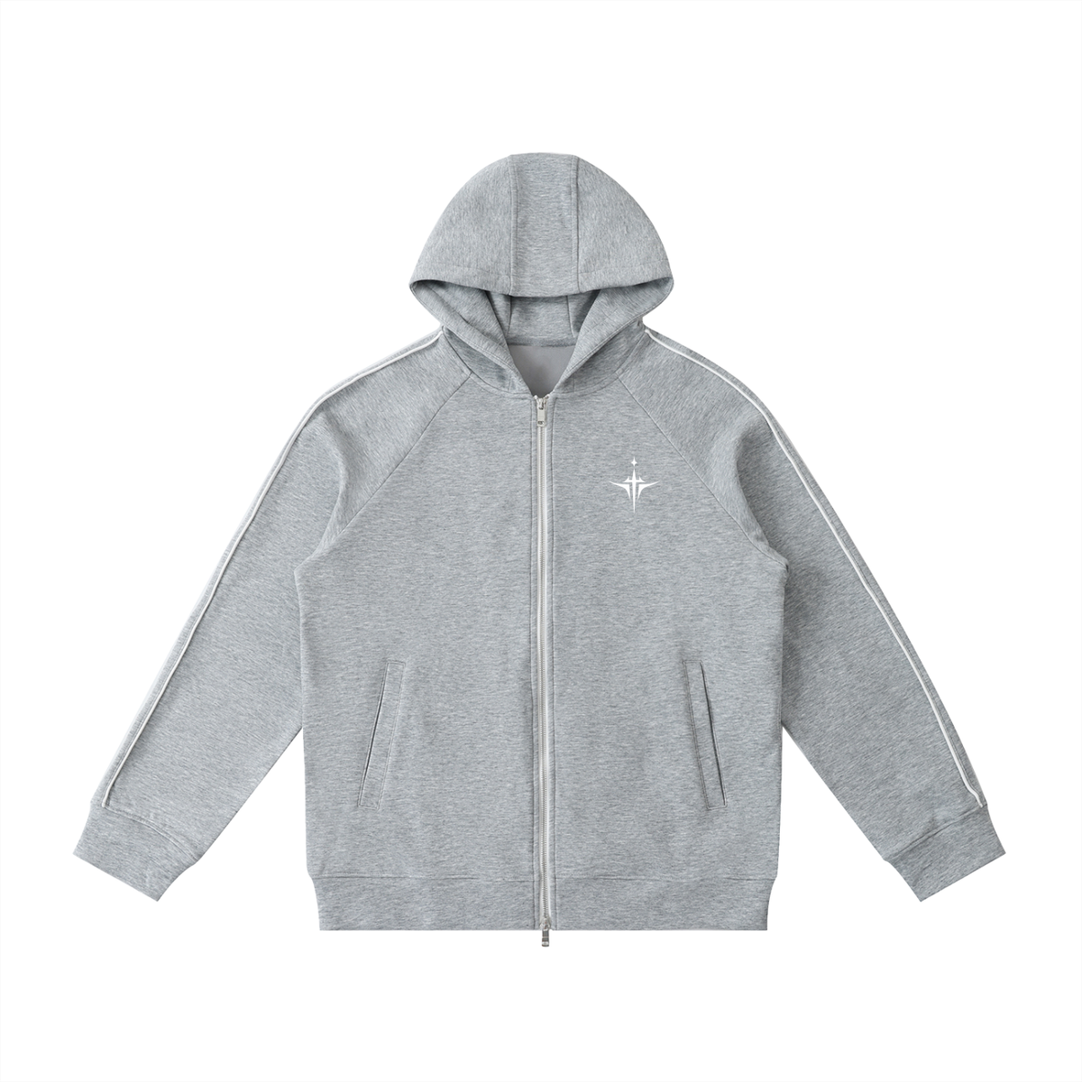 IAMNOTU "NO HALO" Unisex Heavyweight Zip Hoodie