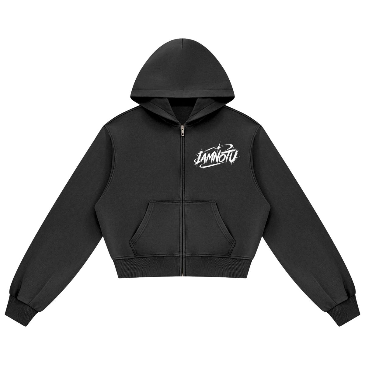 IAMNOTU "NO HALO" Women's Mineral Wash Hoodie