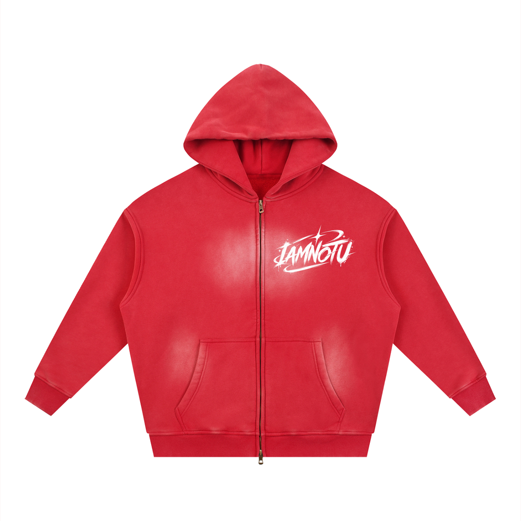 IAMNOTU "STATIC THEORY" Sunfade Fleece Hoodie