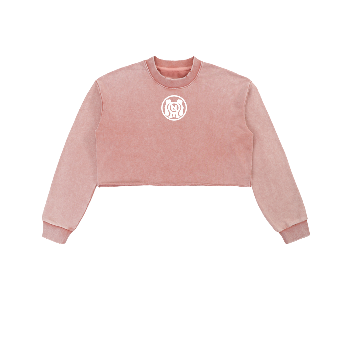 IAMNOTU "ODD STANDARD" Snow Washed Cropped Sweatshirt