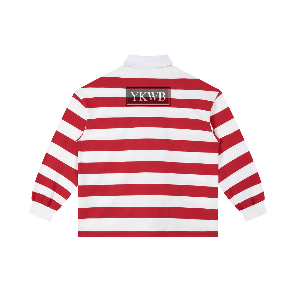 IAMNOTU "YKWB" Stripe Polo Shirt