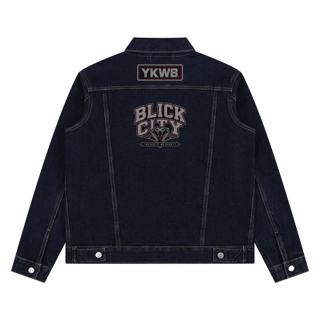IAMNOTU "YKWB" Unisex Vintage Denim Jacket