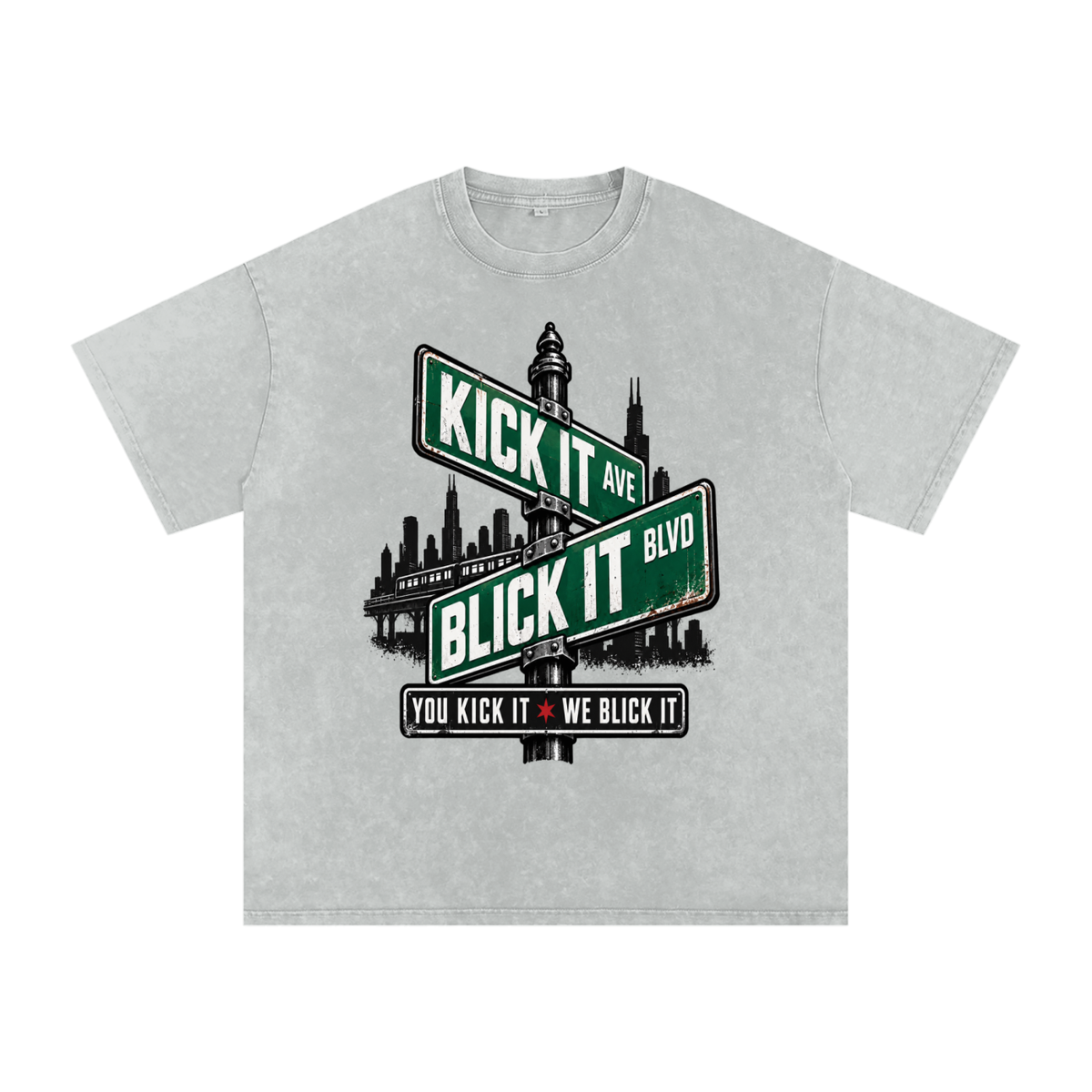 IAMNOTU "YKWB" Snow Washed T-Shirt
