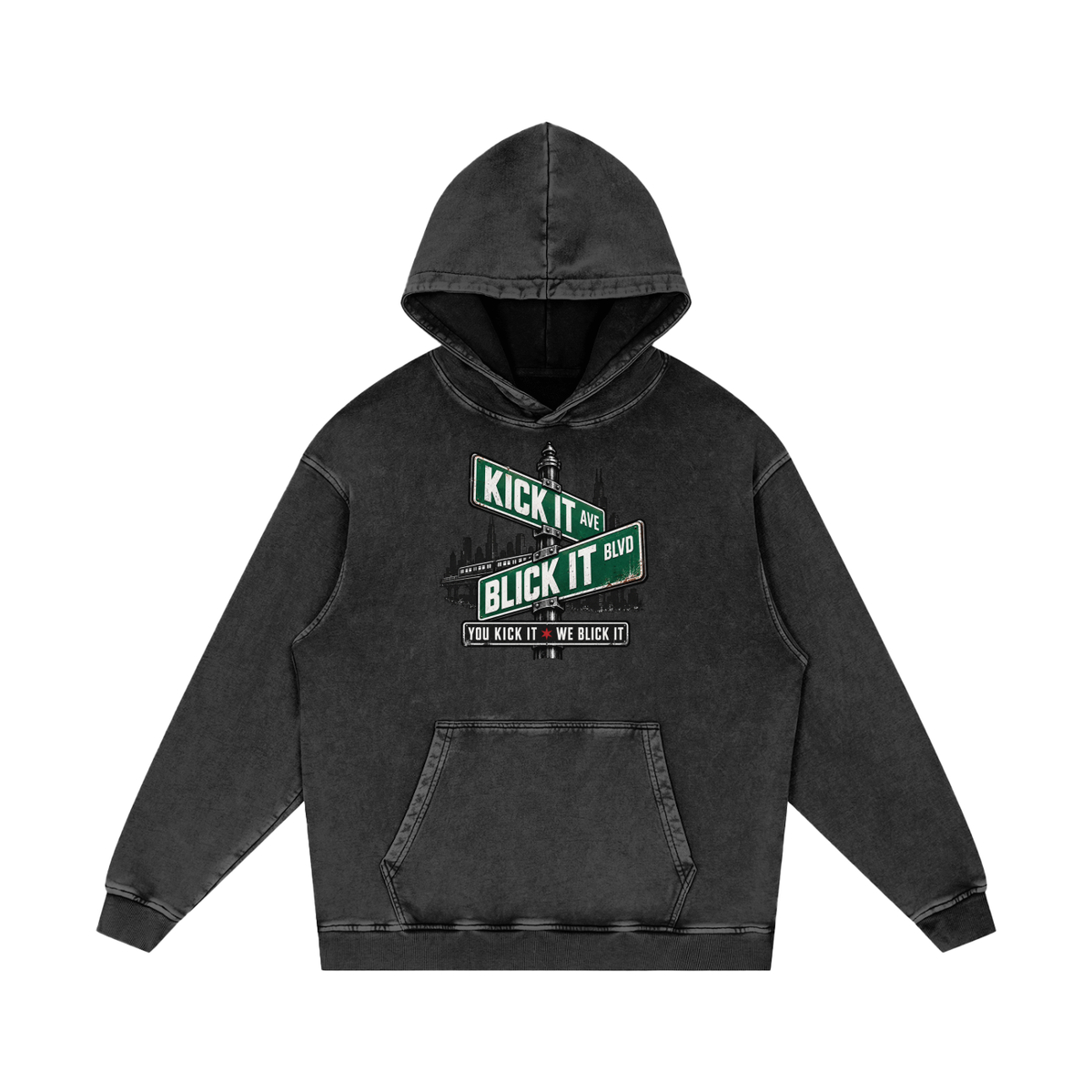 IAMNOTU "YKWB" Snow Washed Hoodie