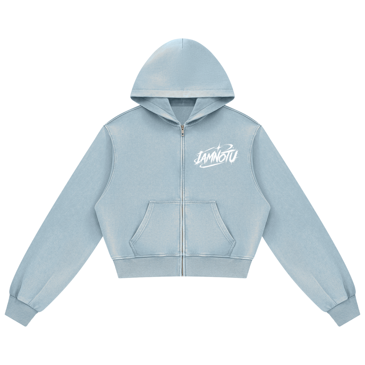 IAMNOTU "NO HALO" Women's Mineral Wash Hoodie