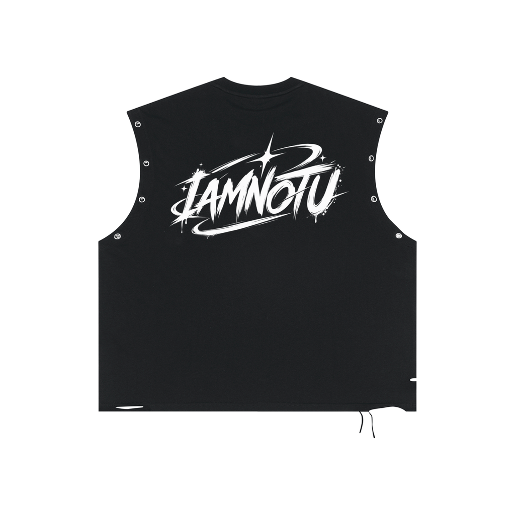 IAMNOTU "STATIC THEORY" Distressed Tank Top