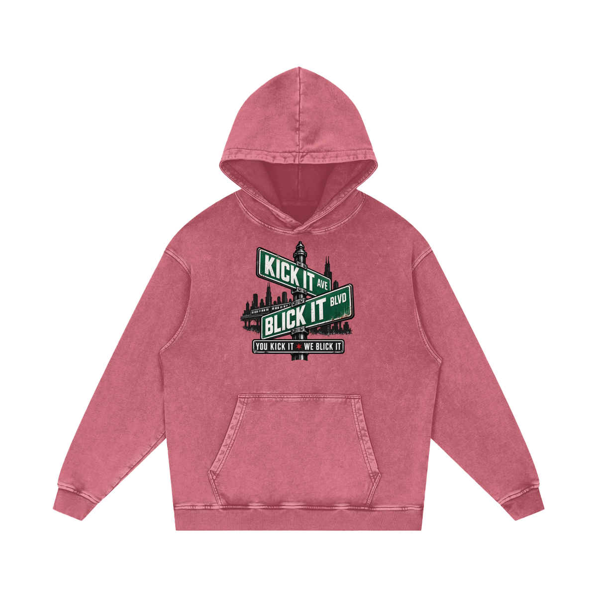 IAMNOTU "YKWB" Snow Washed Hoodie